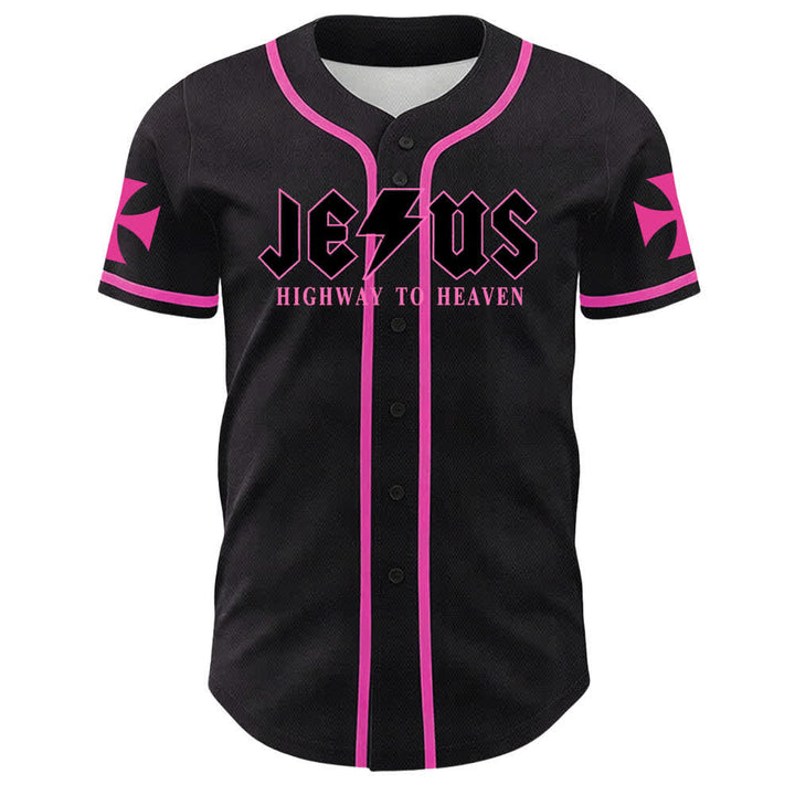 Christianartworkshop Jesus Highway To Heaven Geremia 17:7-8 Maglia da baseball - image 23