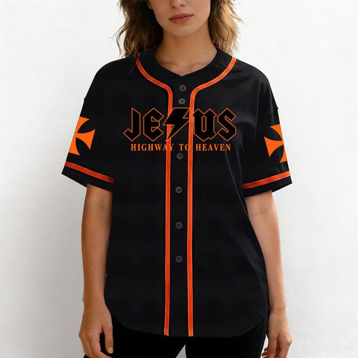 Christianartworkshop Jesus Highway To Heaven Geremia 17:7-8 Maglia da baseball - image 39