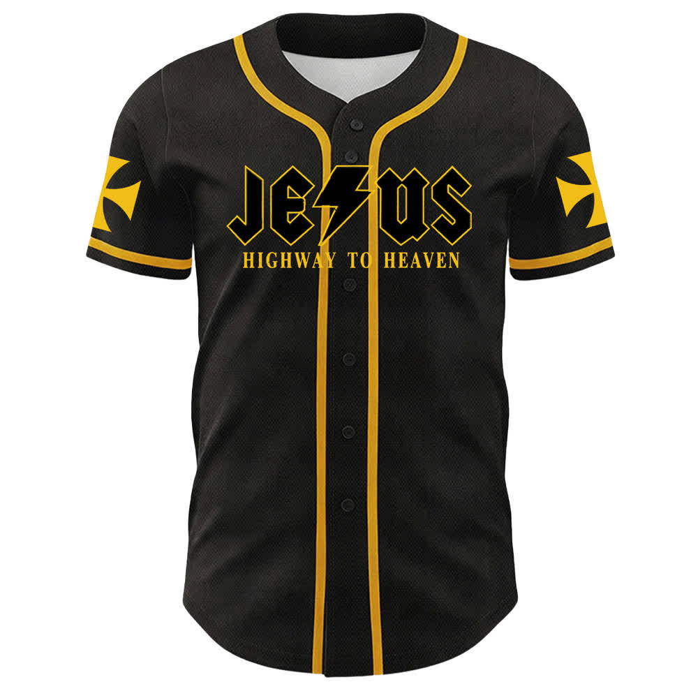 Christianartworkshop Jesus Highway To Heaven Geremia 17:7-8 Maglia da baseball - image 2