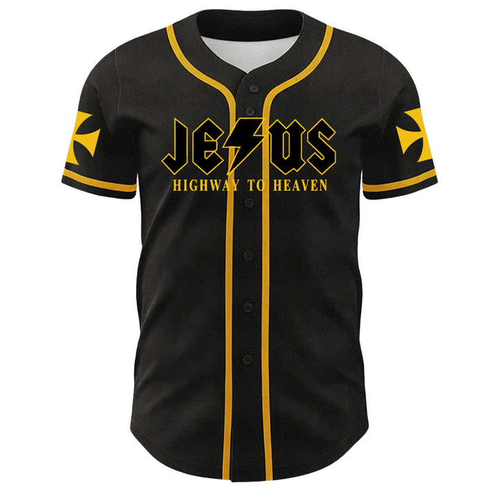 Christianartworkshop Jesus Highway To Heaven Geremia 17:7-8 Maglia da baseball - image 2