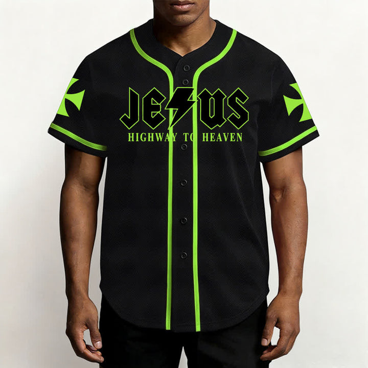 Christianartworkshop Jesus Highway To Heaven Geremia 17:7-8 Maglia da baseball - image 60