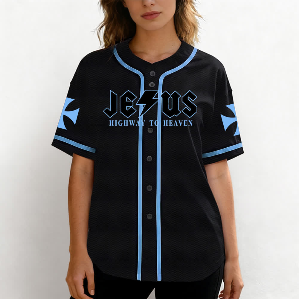 Christianartworkshop Jesus Highway To Heaven Geremia 17:7-8 Maglia da baseball - image 46