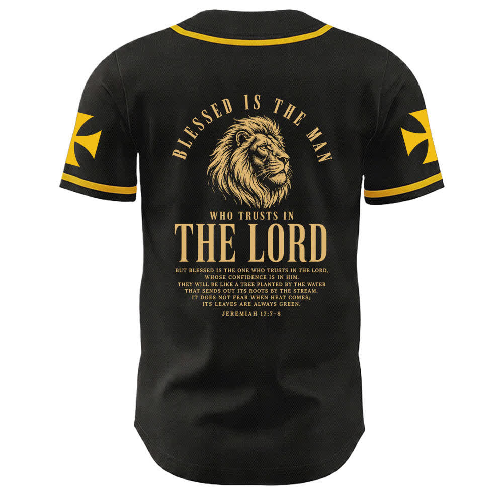 Christianartworkshop Jesus Highway To Heaven Geremia 17:7-8 Maglia da baseball - image 1
