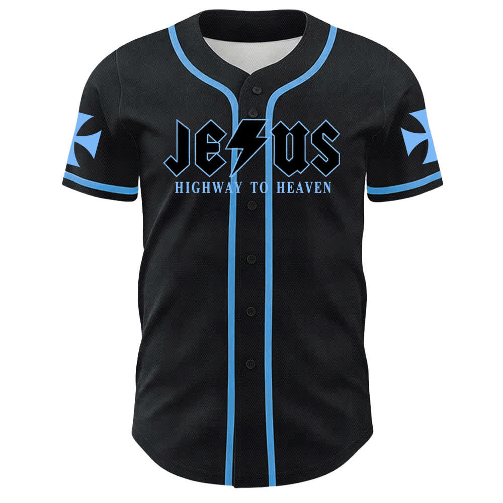 Christianartworkshop Jesus Highway To Heaven Geremia 17:7-8 Maglia da baseball - image 44