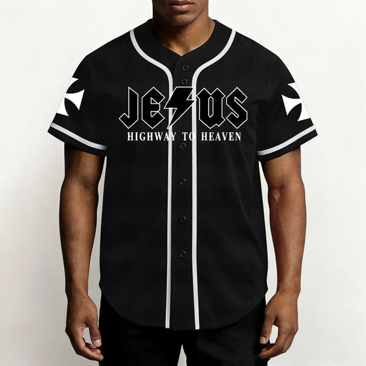 Christianartworkshop Jesus Highway To Heaven Geremia 17:7-8 Maglia da baseball - image 13