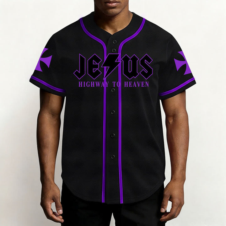 Christianartworkshop Jesus Highway To Heaven Geremia 17:7-8 Maglia da baseball - image 55