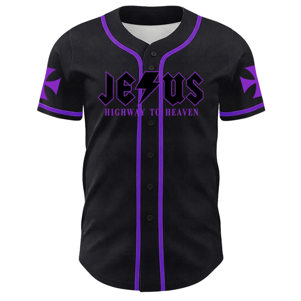 Christianartworkshop Jesus Highway To Heaven Geremia 17:7-8 Maglia da baseball - image 51