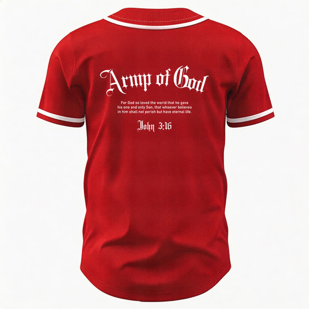 Christianartworkshop Army Of God Streetwear Baseball Jersey - image 36