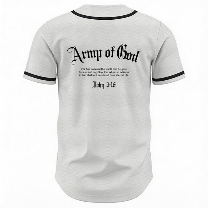 Christianartworkshop Army Of God Streetwear Baseball Jersey - image 1