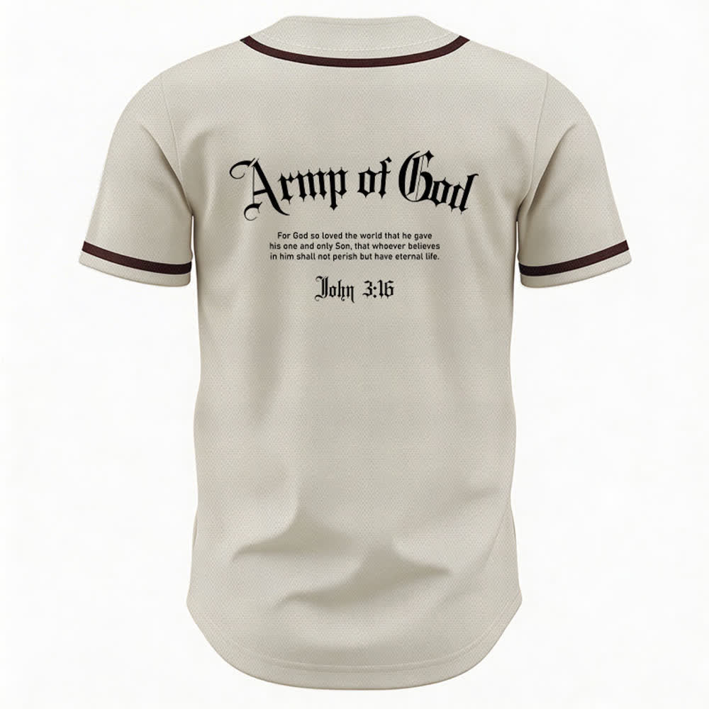 Christianartworkshop Army Of God Streetwear Baseball Jersey - image 29