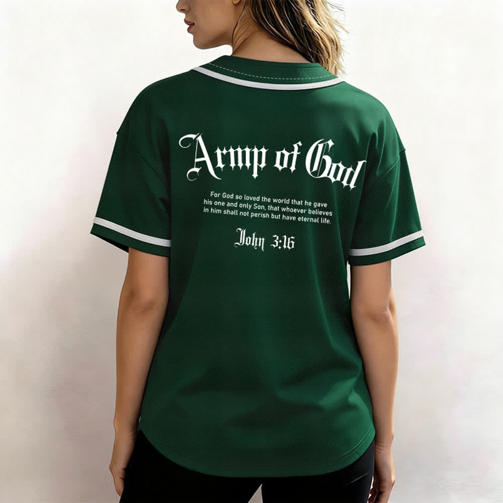 Christianartworkshop Army Of God Streetwear Baseball Jersey - image 24