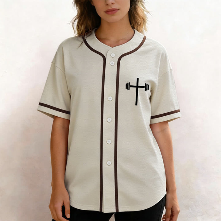 Christianartworkshop Lift Heavy Pray Hard Navy Baseball Jersey - image 39