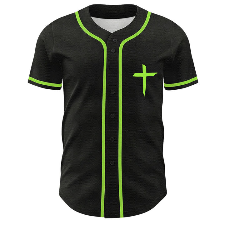 Christianartworkshop Faith Over Fear Maglia da baseball con bordo a contrasto incrociato - image 37