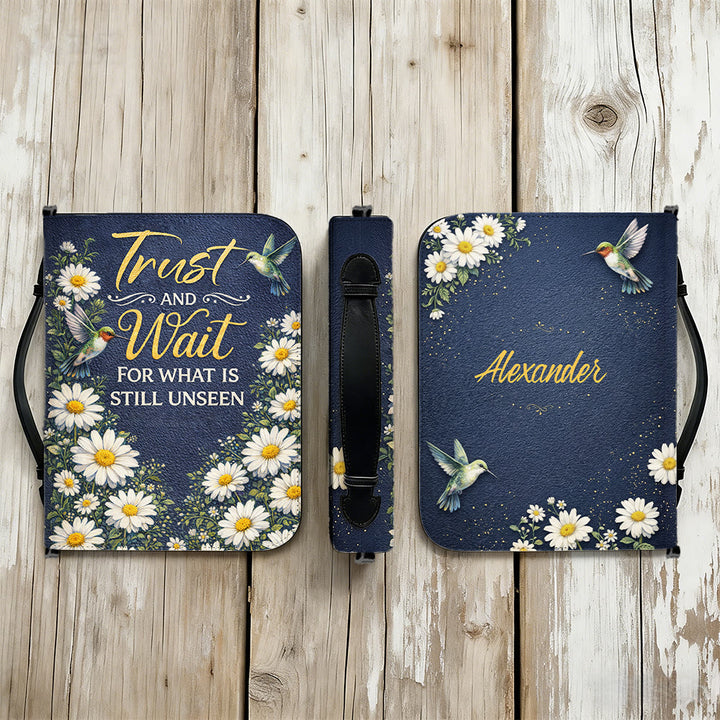 Christianartworkshop Fiducia e Attendi Romani 8:24 Copertina della Bibbia Margherita e Colibrì - image 12