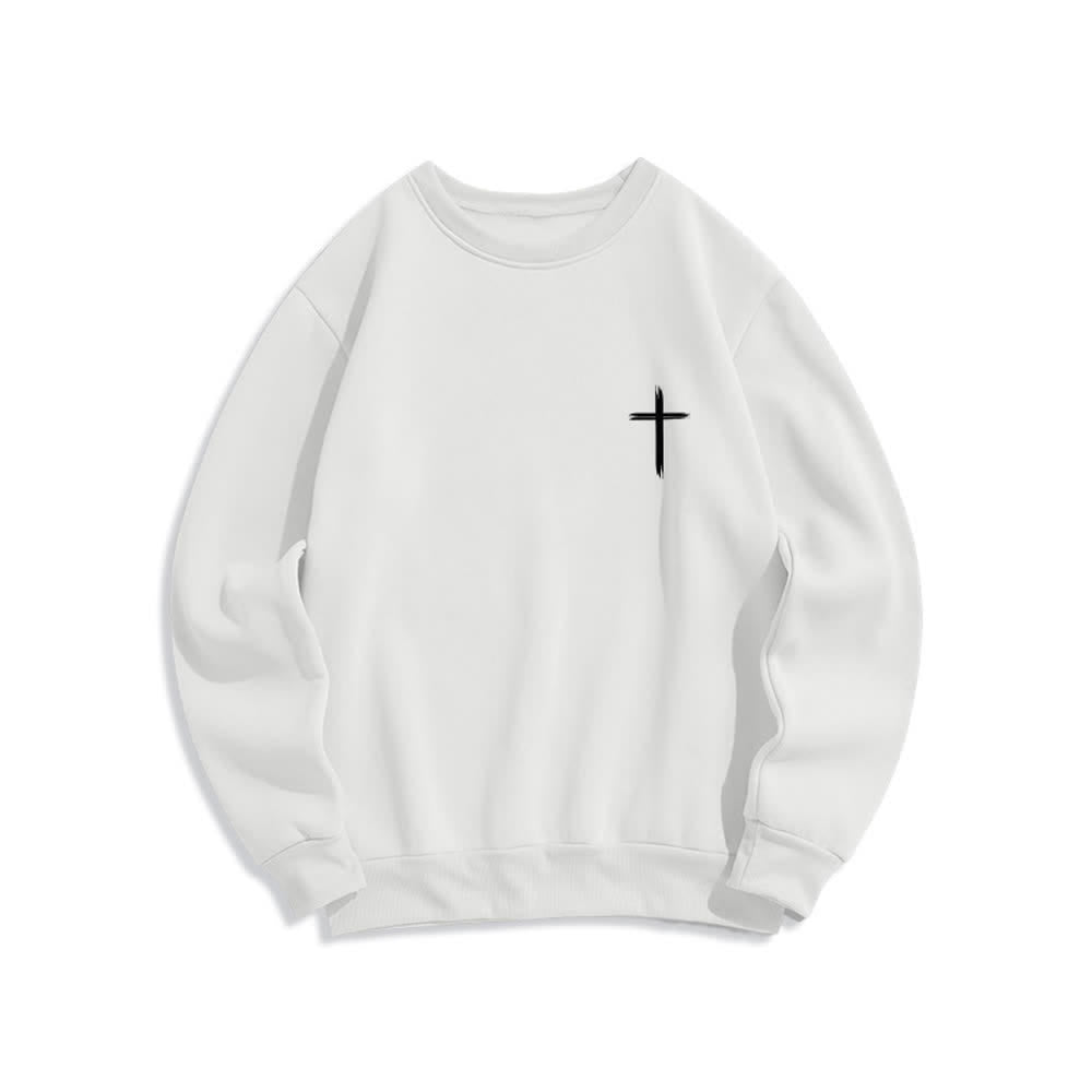 Christianartworkshop Felpa in pile con stampa incrociata sulla schiena e scritta "Love In Bloom" - image 2
