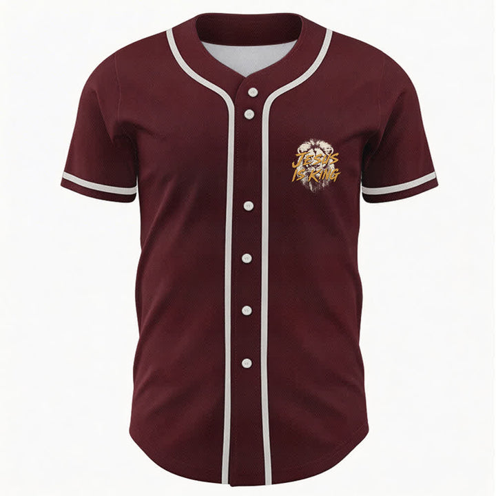 Christianartworkshop Maglia da baseball con grafica "Gesù è il Re Leone" - image 30