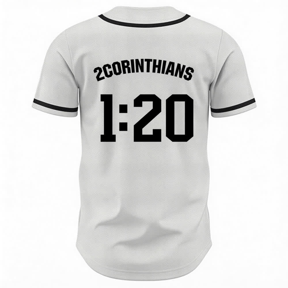 Christianartworkshop Maglia da baseball della squadra Amen in bianco e nero - image 1