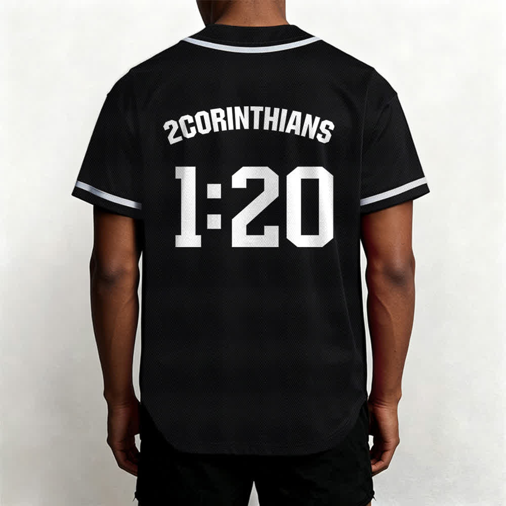 Christianartworkshop Maglia da baseball della squadra Amen in bianco e nero - image 12