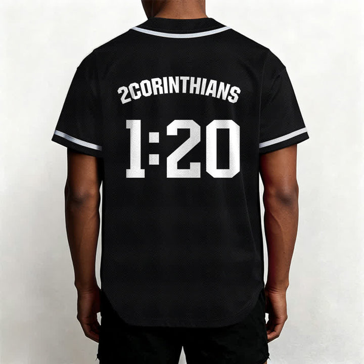 Christianartworkshop Maglia da baseball della squadra Amen in bianco e nero - image 12