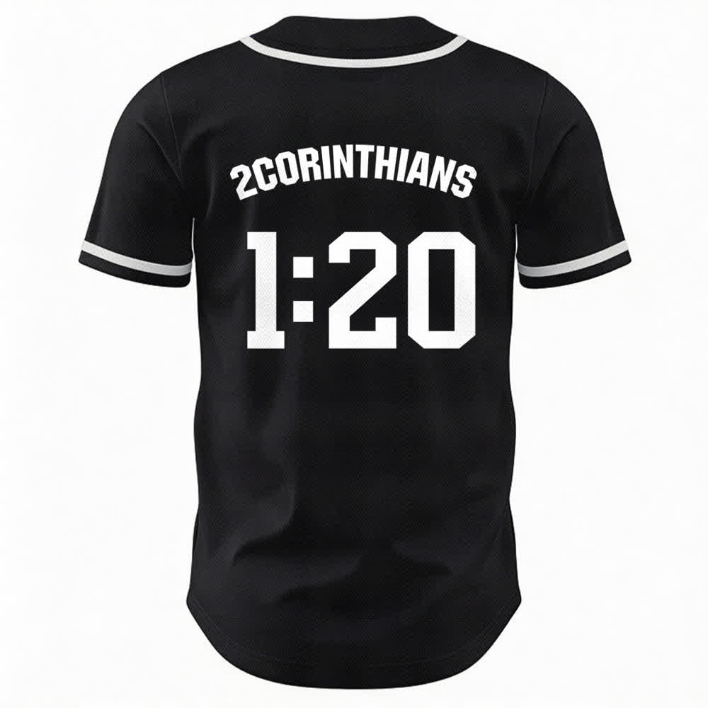 Christianartworkshop Maglia da baseball della squadra Amen in bianco e nero - image 8