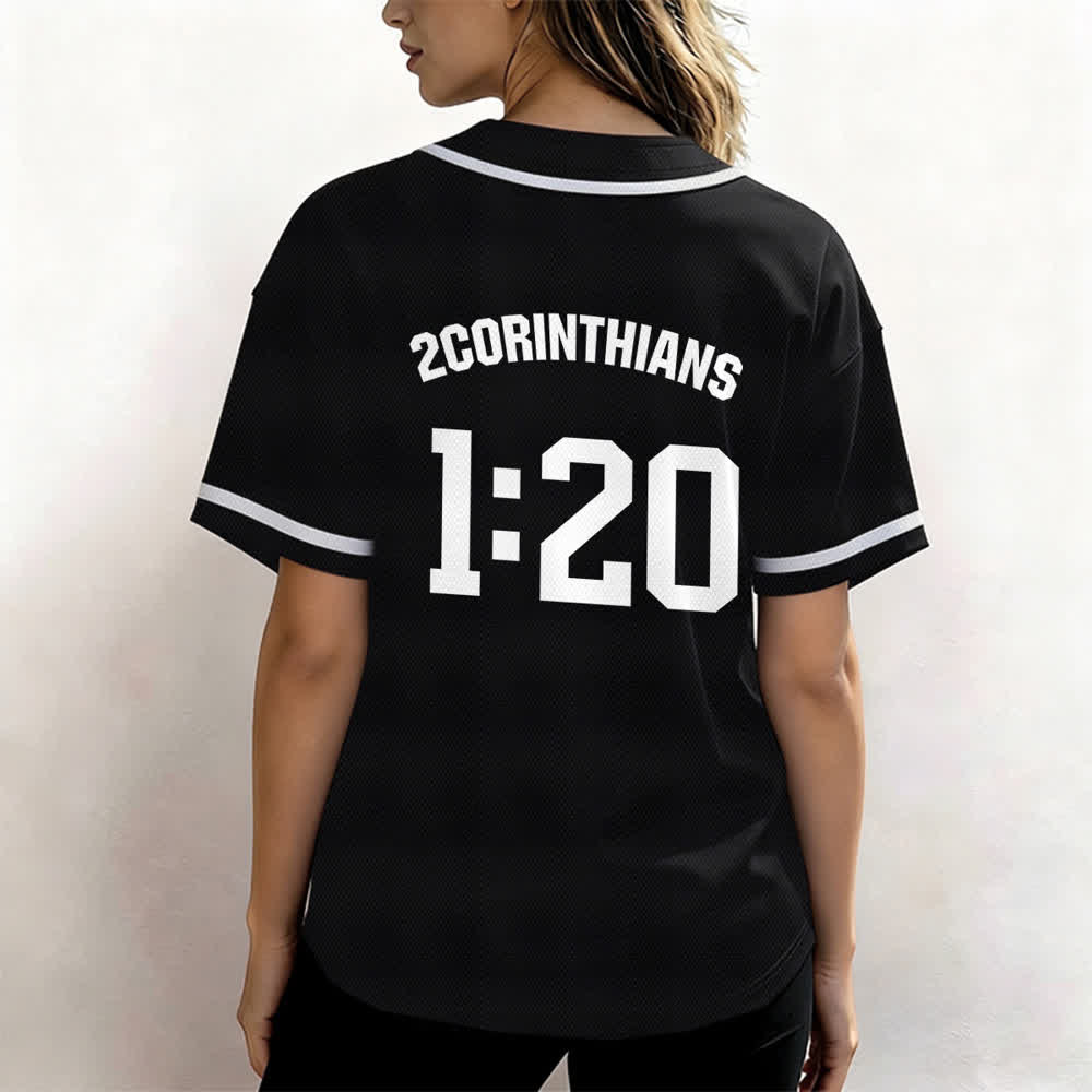 Christianartworkshop Maglia da baseball della squadra Amen in bianco e nero - image 10