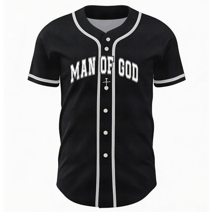 Christianartworkshop Uomo di Dio Maglia da baseball Varsity con bottoni - image 9