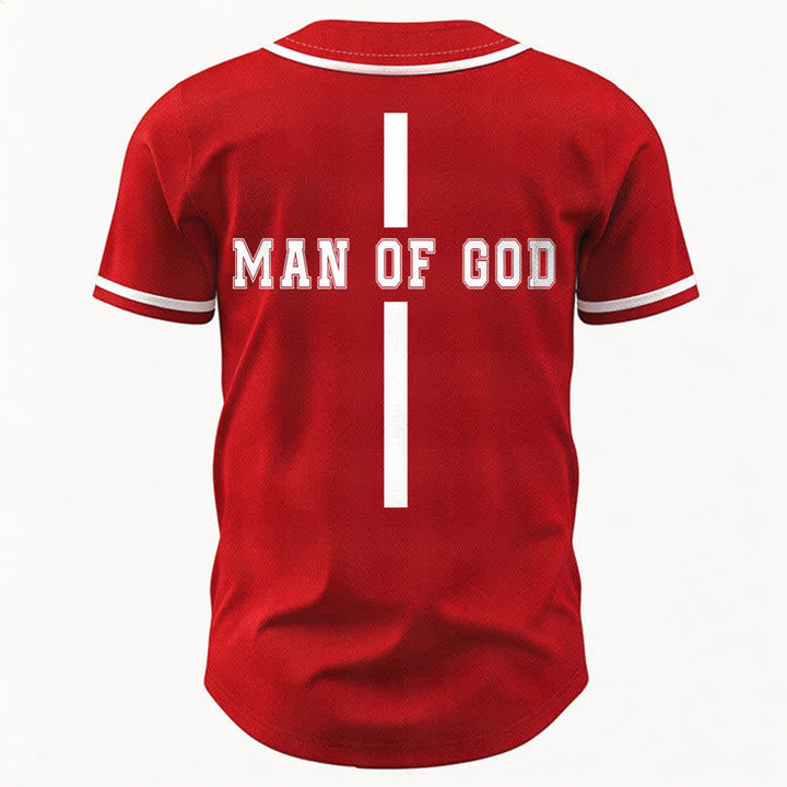 Christianartworkshop Uomo di Dio Maglia da baseball Varsity con bottoni - image 15