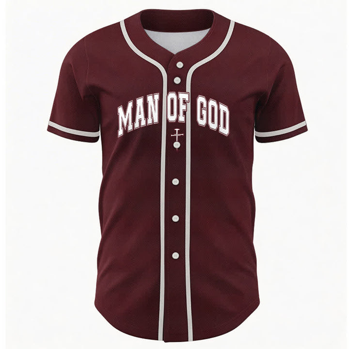 Christianartworkshop Uomo di Dio Maglia da baseball Varsity con bottoni - image 23