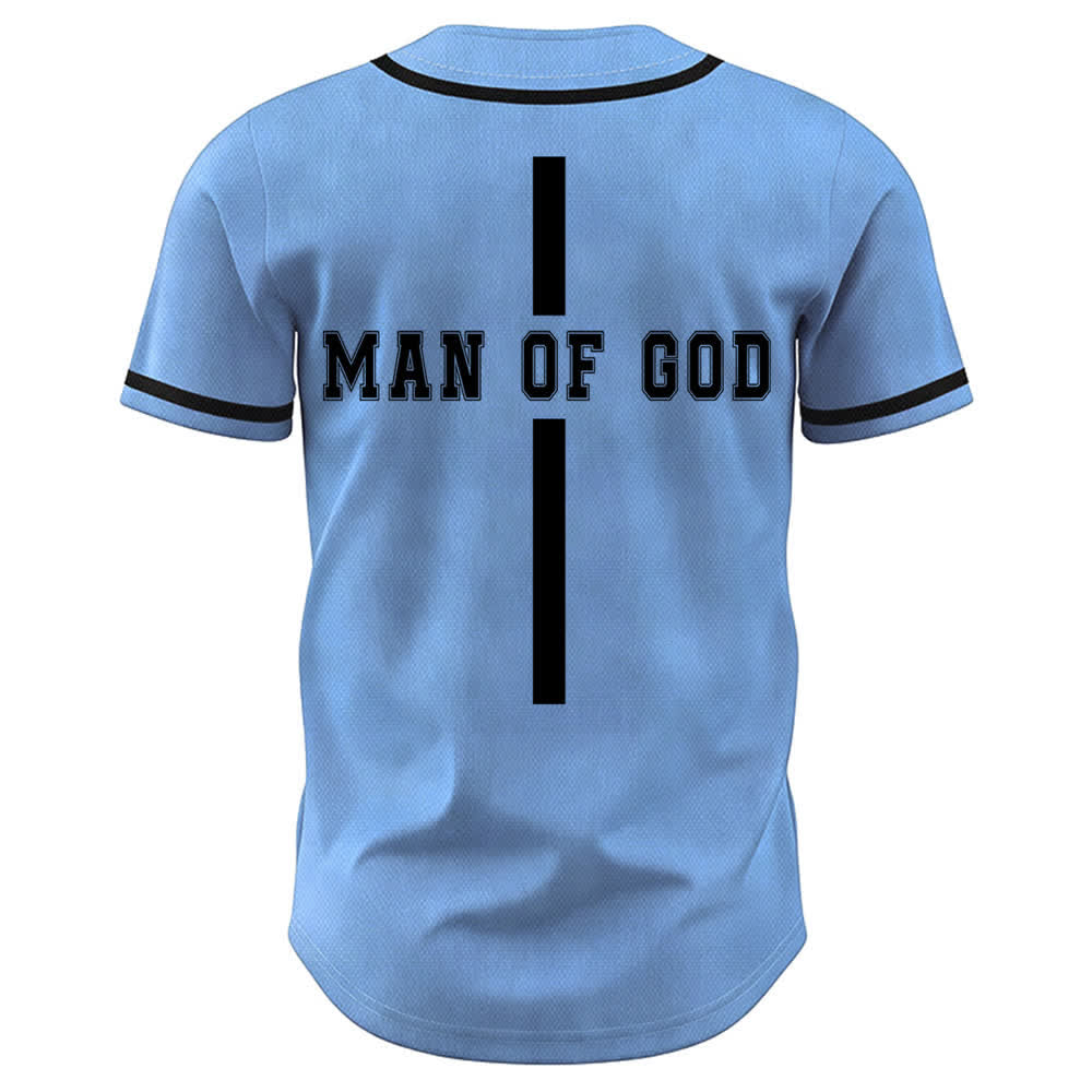 Christianartworkshop Uomo di Dio Maglia da baseball Varsity con bottoni - image 29