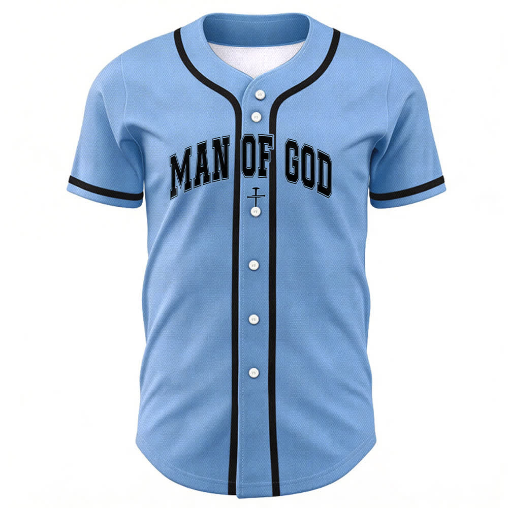 Christianartworkshop Uomo di Dio Maglia da baseball Varsity con bottoni - image 30