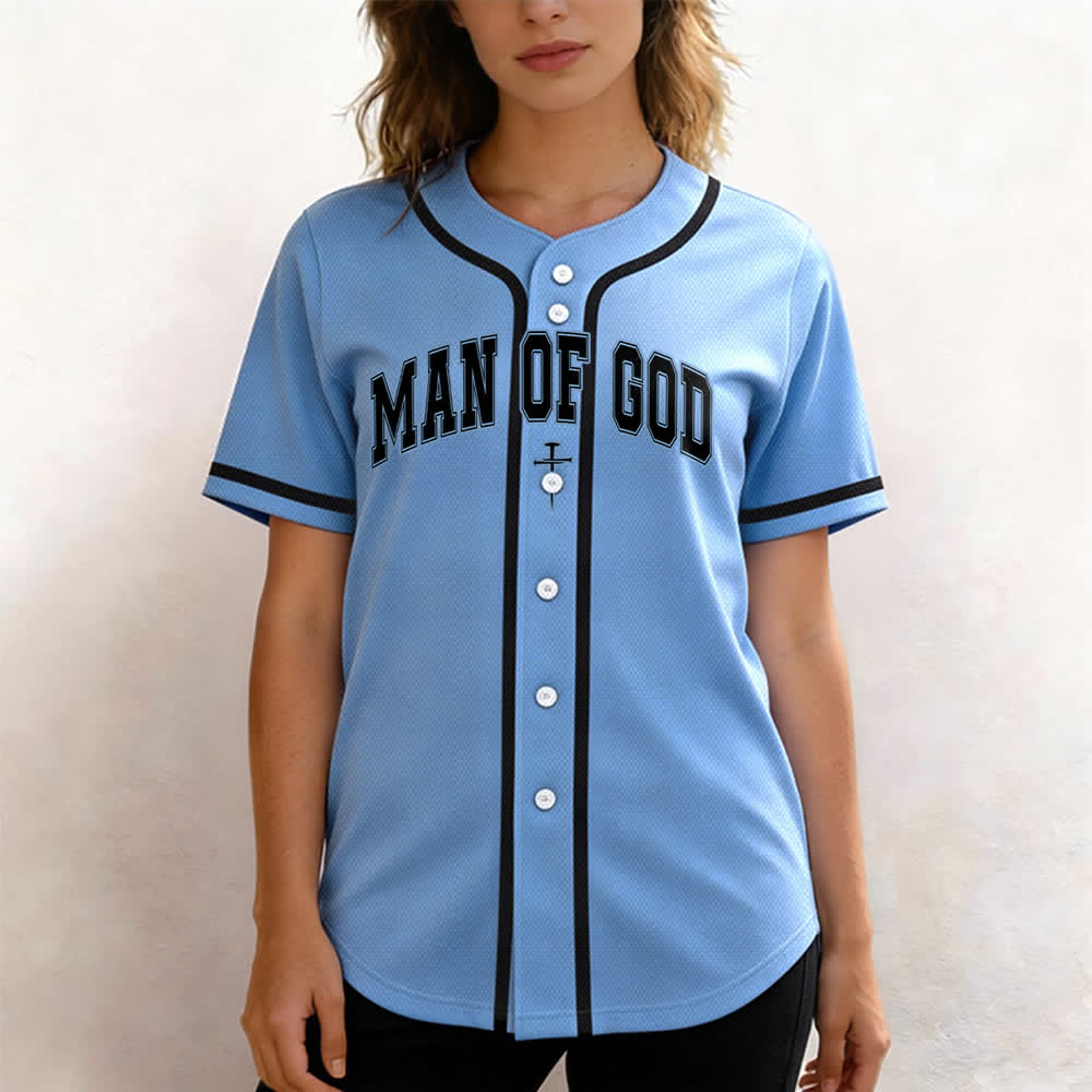 Christianartworkshop Uomo di Dio Maglia da baseball Varsity con bottoni - image 32