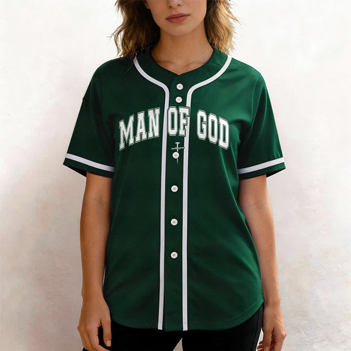 Christianartworkshop Uomo di Dio Maglia da baseball Varsity con bottoni - image 39