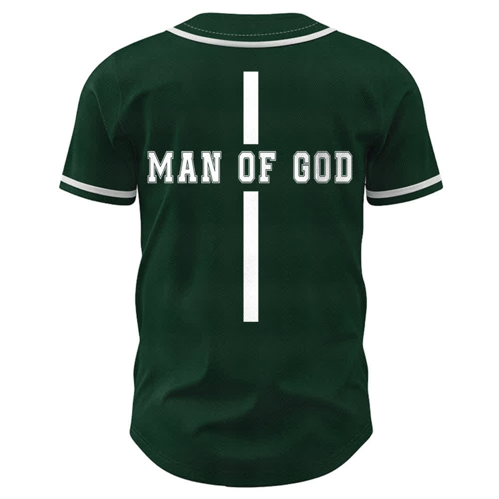 Christianartworkshop Uomo di Dio Maglia da baseball Varsity con bottoni - image 36