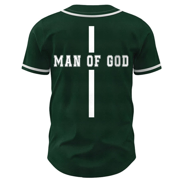 Christianartworkshop Uomo di Dio Maglia da baseball Varsity con bottoni - image 36