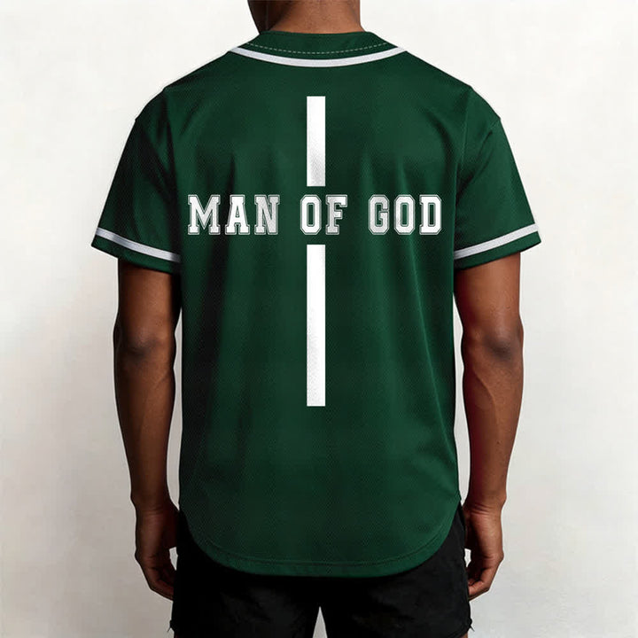 Christianartworkshop Uomo di Dio Maglia da baseball Varsity con bottoni - image 40