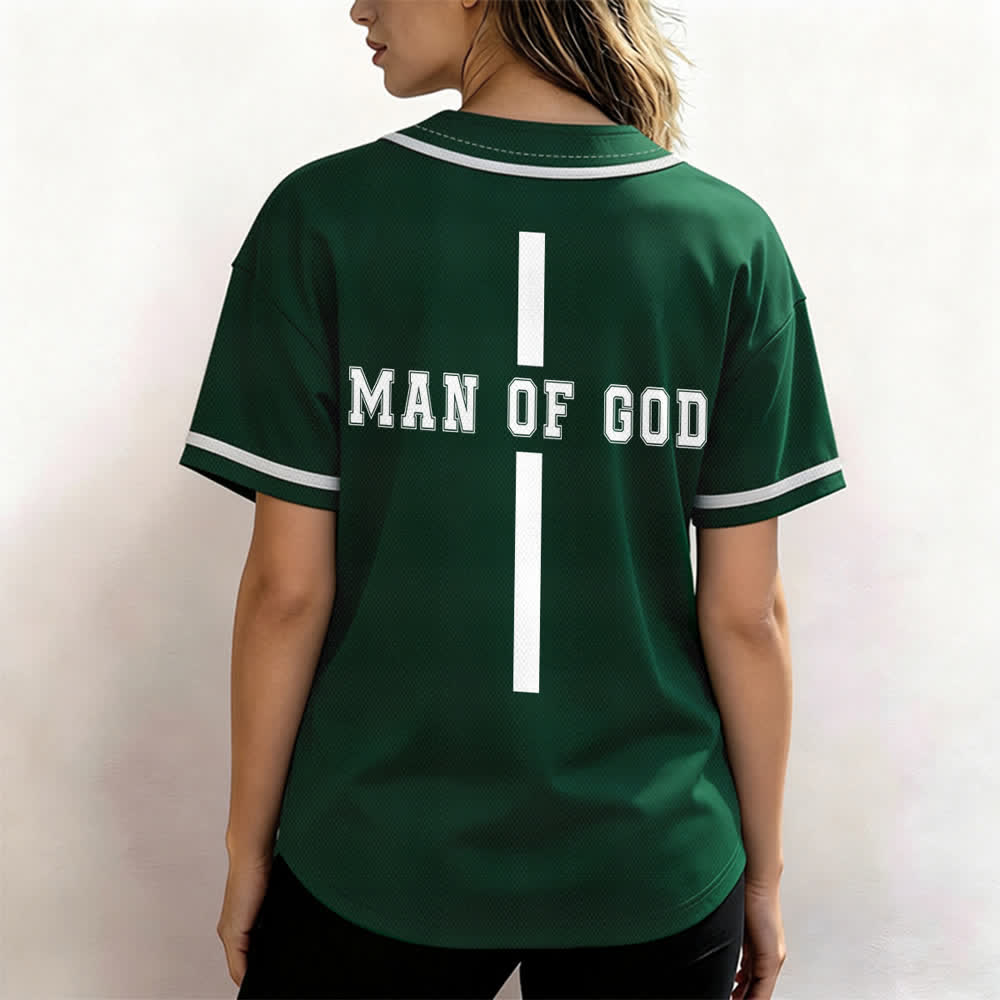 Christianartworkshop Uomo di Dio Maglia da baseball Varsity con bottoni - image 38