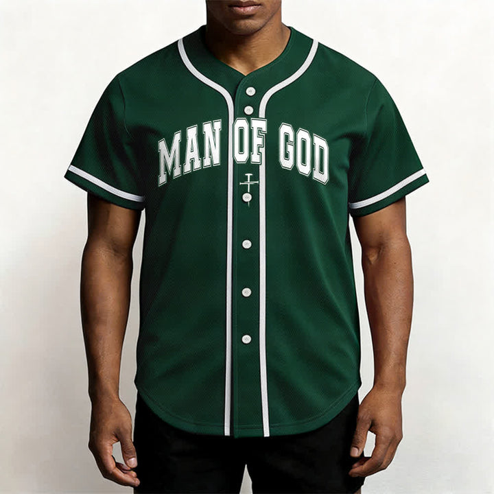 Christianartworkshop Uomo di Dio Maglia da baseball Varsity con bottoni - image 41