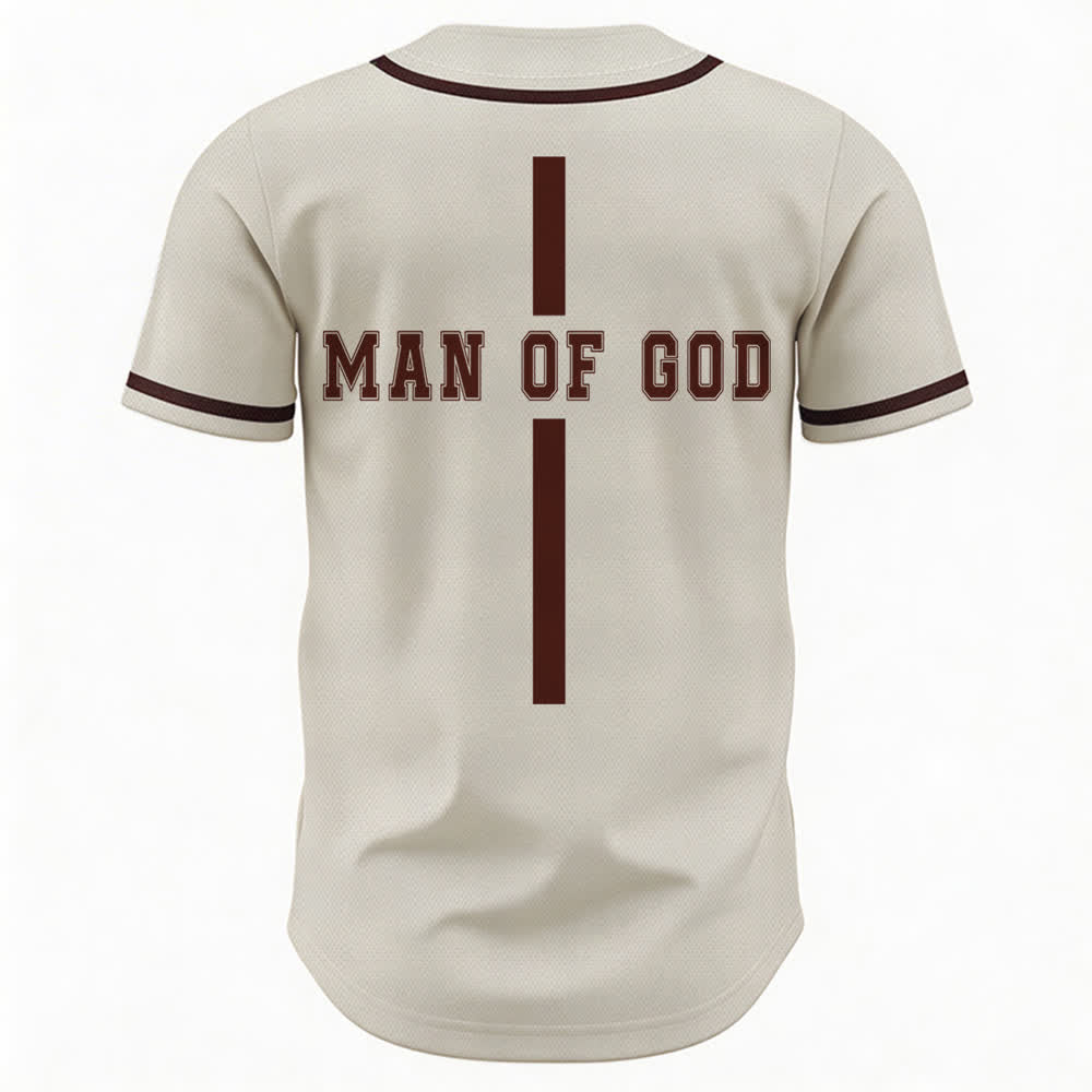 Christianartworkshop Uomo di Dio Maglia da baseball Varsity con bottoni - image 43