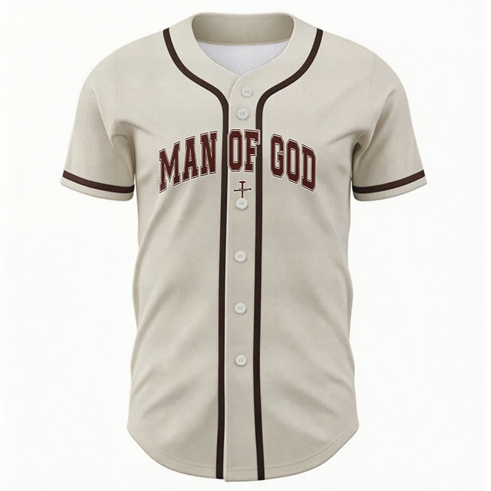 Christianartworkshop Uomo di Dio Maglia da baseball Varsity con bottoni - image 44