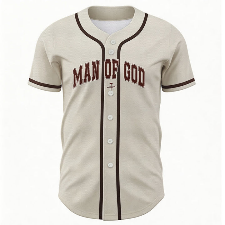 Christianartworkshop Uomo di Dio Maglia da baseball Varsity con bottoni - image 44