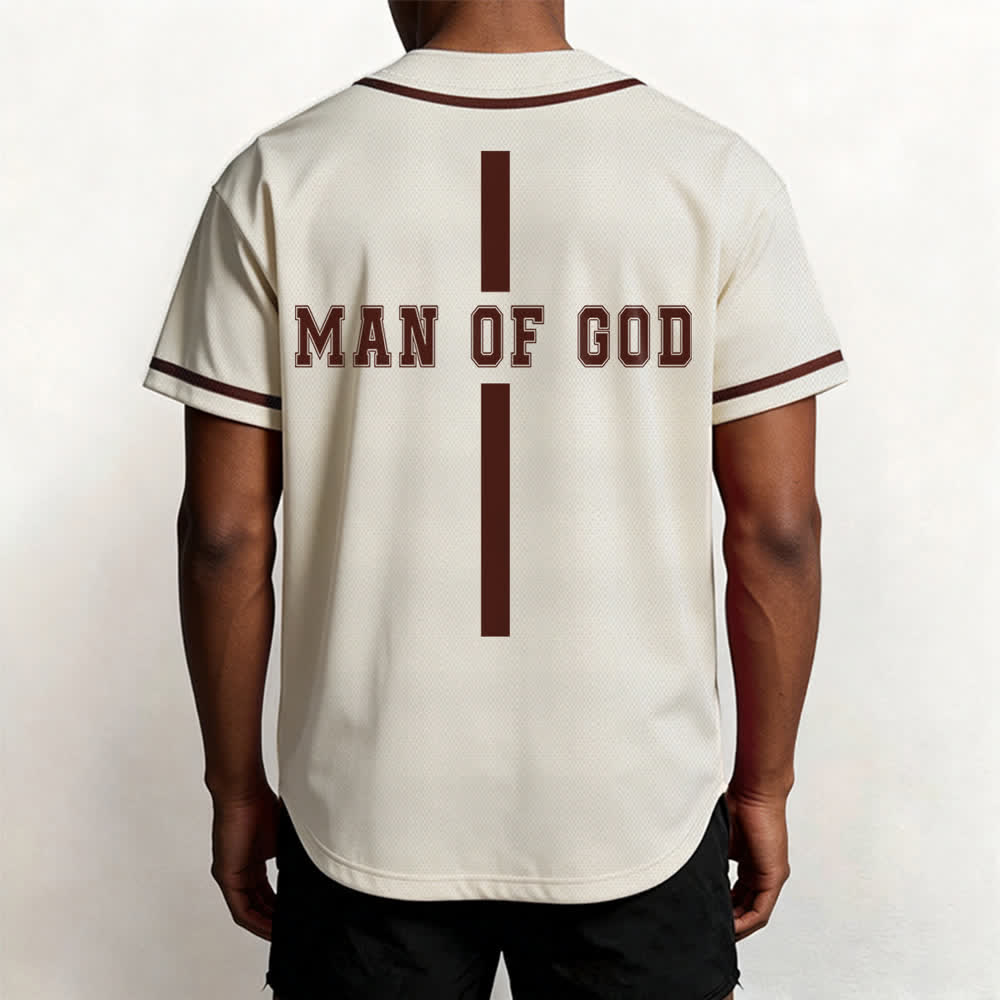 Christianartworkshop Uomo di Dio Maglia da baseball Varsity con bottoni - image 47