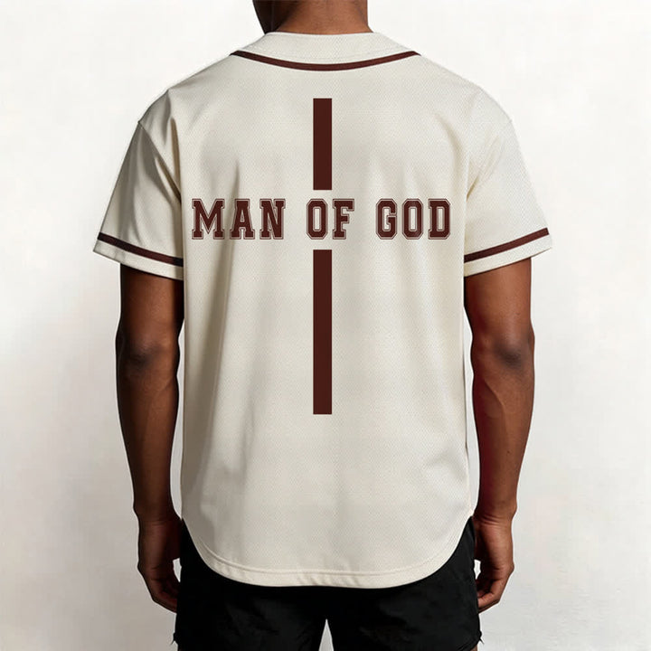 Christianartworkshop Uomo di Dio Maglia da baseball Varsity con bottoni - image 47