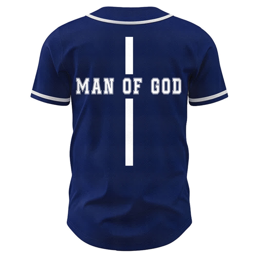 Christianartworkshop Uomo di Dio Maglia da baseball Varsity con bottoni - image 50