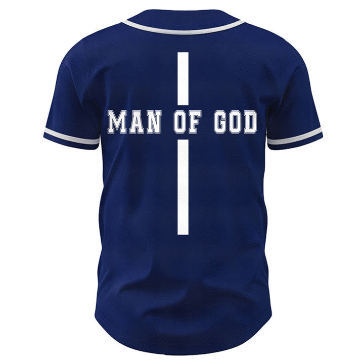 Christianartworkshop Uomo di Dio Maglia da baseball Varsity con bottoni - image 50
