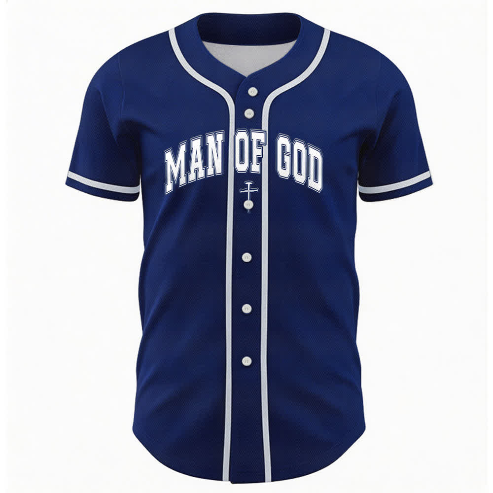 Christianartworkshop Uomo di Dio Maglia da baseball Varsity con bottoni - image 51