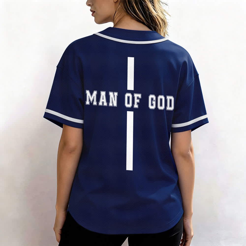 Christianartworkshop Uomo di Dio Maglia da baseball Varsity con bottoni - image 52