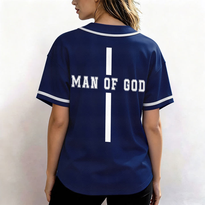Christianartworkshop Uomo di Dio Maglia da baseball Varsity con bottoni - image 52