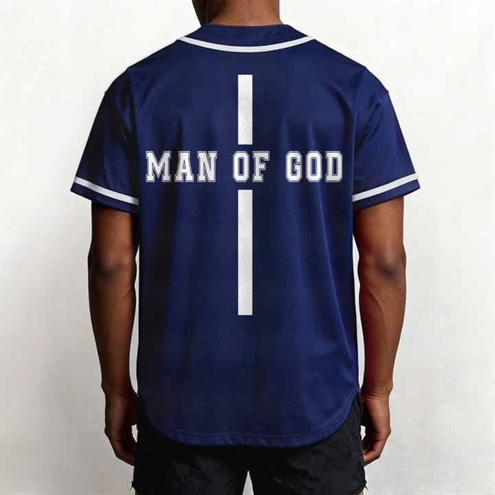 Christianartworkshop Uomo di Dio Maglia da baseball Varsity con bottoni - image 54