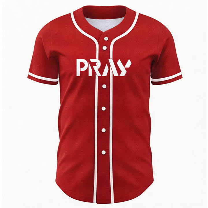 Christianartworkshop Prega Tocca la mia spalla Messaggio Maglia da baseball - image 16