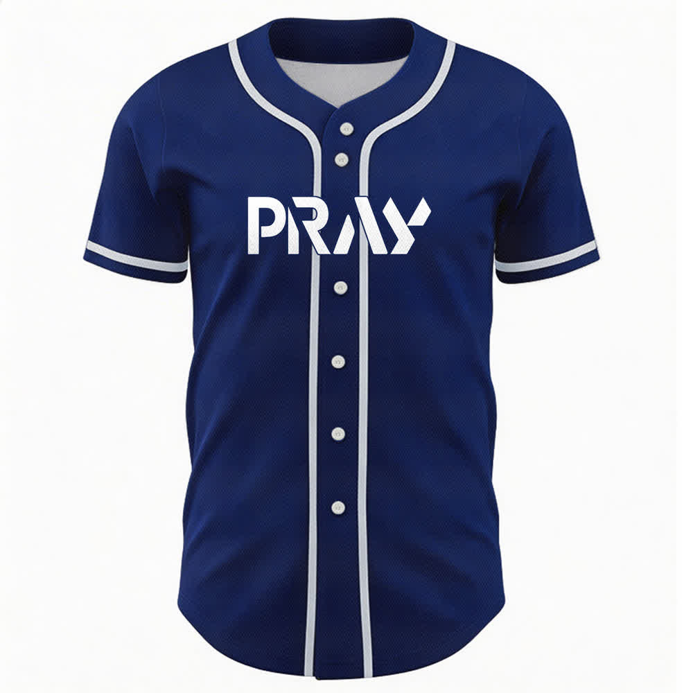 Christianartworkshop Prega Tocca la mia spalla Messaggio Maglia da baseball - image 51